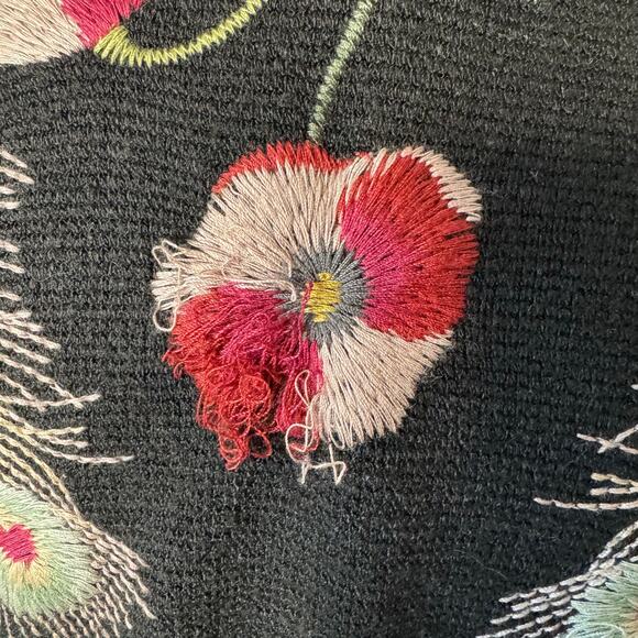 JOHNNY WAS Perennial Cardigan Sweater Black Size Small - Picture 8 of 11